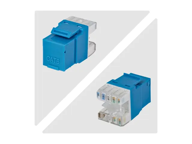 Startech - Trapes-jakk - 180°, 110 punch down - CAT 6 - UTP - RJ-4...