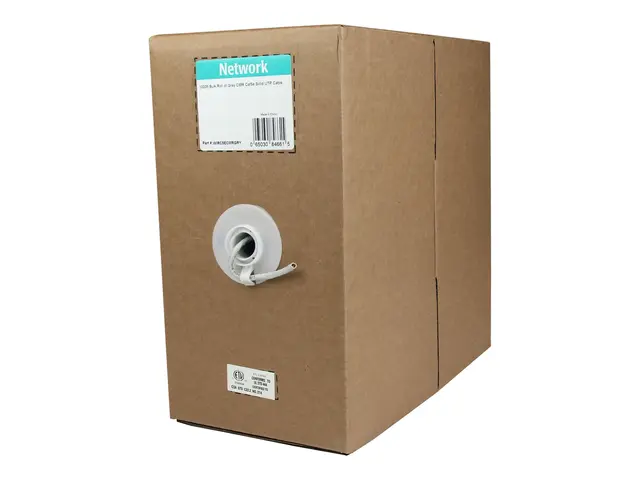 Startech 1000 ft Bulk Roll of Gray CMR Cat5e Solid UTP Cable - RJ4...