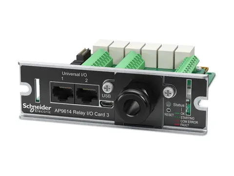 APC Network Management Card - Adapter for fjernstyrt administrasjon SmartSlot - 10/100 Ethernet x 2 + tørrkontakt - for P/N: SRT6KRMXLIM, SURT5000XLIX438