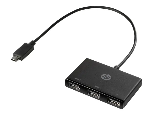 HP USB-C to USB-A - Hub 3 x SuperSpeed USB 3.0 stasjonær for Elite...