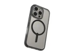 Zagg Santa Cruz Snap - Baksidedeksel for mobiltelefon MagSafe-samsvar - grafen - gjennomsiktig, svart - for Apple iPhone 16 Pro