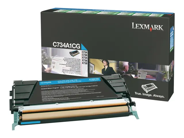 Lexmark - Cyan - original - tonerpatron LCCP, LRP - for Lexmark C7...