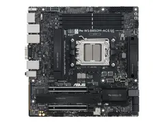 ASUS Pro WS B850M-ACE SE - Hovedkort - micro ATX Socket AM5 - AMD B850 Chipset - USB-C 3.2 Gen2, USB 3.2 Gen 2, USB-C 3.2 Gen 2x2, USB4 - 10 Gigabit LAN - innbygd grafikk - HD-lyd (8-kanalers)
