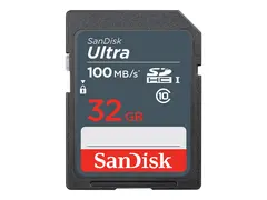 SanDisk Ultra - Flashminnekort 32 GB - UHS Class 1 / Class10 - SDHC UHS-I