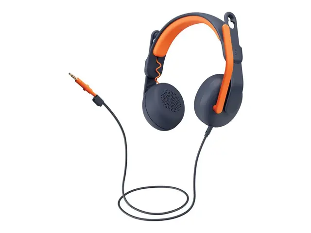 Logitech Zone Learn Wired On-Ear Headset for Learners, 3.5mm AUX -...