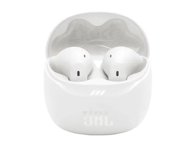 JBL TUNE Flex 2 - True wireless-hodetelefoner med mikrofon i øret - Bluetooth - aktiv støydemping - hvit 