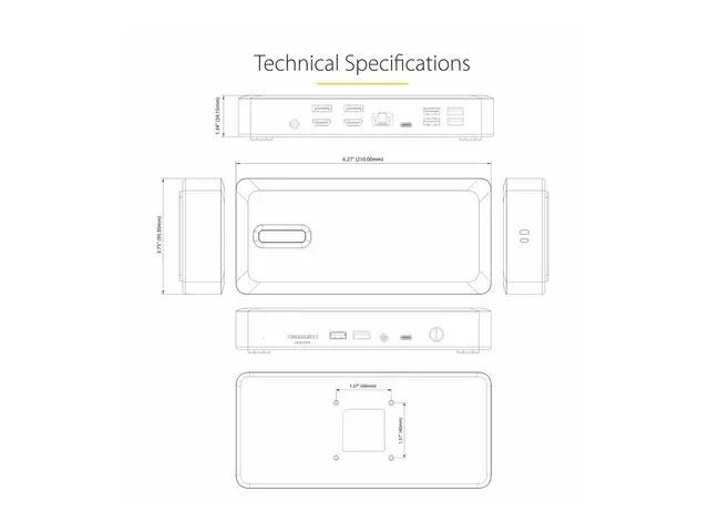 Startech Thunderbolt 4 Multi-Display Docking Station, Quad/Triple/...