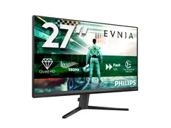 Philips Evnia 3000 27M2N3500NL - LED-skjerm gaming - 27" - 2560 x 1440 QHD @ 180 Hz - VA - 300 cd/m² - 5000:1 - HDR10 - 0.5 ms - 2xHDMI, DisplayPort - koksgrå