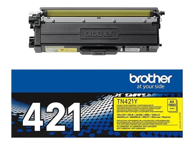 Brother TN421Y - Gul - original - tonerpatron - for Brother DCP-L8...
