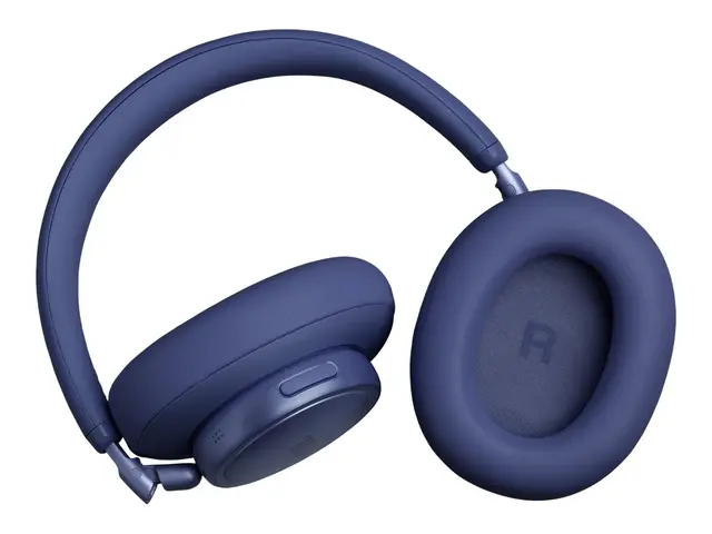 JBL LIVE 780NC - Hodetelefoner med mikrofon full størrelse - Bluetooth - trådløs, kablet - aktiv støydemping - 3,5 mm jakk - blå 