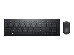 Dell Keyboard and Mouse KM3322W Tastatur- og mussett - trådløs - 2.4 GHz - QWERTY - Arabisk - svart