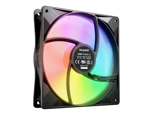be quiet! Light Wings LX - Kabinettvifte PWM 140 mm svart (en pakk...