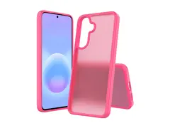 Screenor Icy - Baksidedeksel for mobiltelefon termoplast-polyuretan (TPU), akryl - klar rosa - for Samsung Galaxy A57