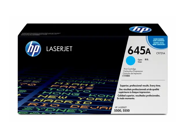 HP 645A - Cyan original LaserJet tonerpatron (C9731A) for Color 55...