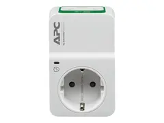 APC Essential Surgearrest PM1WU2 - Overspenningsavleder AC 230 V - utgangskontakter: 1 - Tyskland - hvit