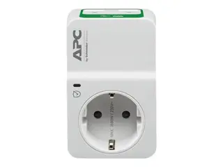 APC Essential Surgearrest PM1WU2 - Overspenningsavleder AC 230 V - utgangskontakter: 1 - Tyskland - hvit