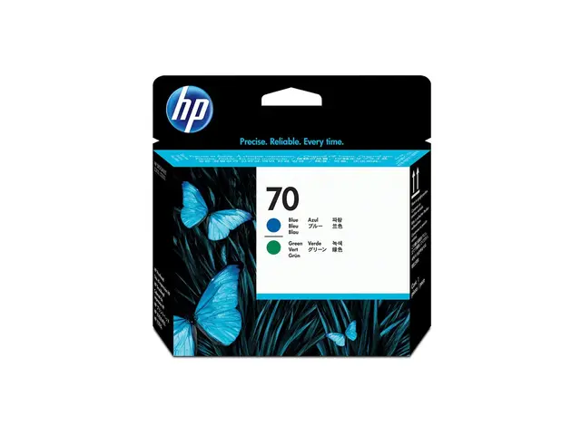 HP 70 - Blå, grønn skriverhode for DesignJet HD Pro MFP, T120, Z21...