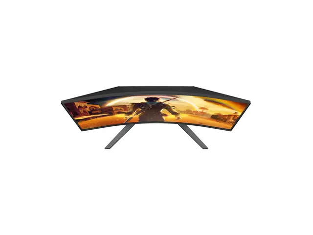 AOC Gaming C32G42ZE - G4 Series - LED-skjerm gaming - kurvet - 32" (31.5" synlig) - 1920 x 1080 Full HD @ 240 Hz - VA - 300 cd/m² - 3500:1 - HDR10 - 0.3 ms - HDMI, DisplayPort - svart, rød 
