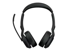 Jabra Evolve2 55 UC Stereo - hodesett - med ladestativ