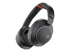 Poly Voyager Surround 85 - Voyager Surround 80 series hodesett - full st&#248;rrelse - Bluetooth - tr&#229;dl&#248;s - aktiv st&#248;ydemping - USB-C via Bluetooth-adapter - svart - UC-sertifisert