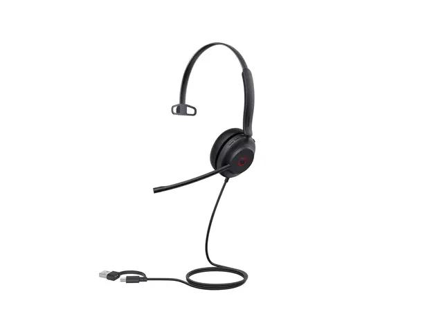 Yealink UH35 Mono - Hodesett on-ear kablet USB-C svart Certified f...