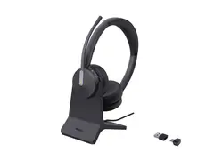 Yealink BH70 Dual - Hodesett - on-ear - Bluetooth tr&#229;dl&#248;s - USB-A via Bluetooth-adapter, USB-C via Bluetooth-adapter - svart - Optimized for Microsoft Teams