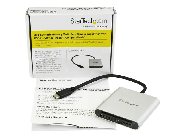 StarTech.com USB 3.0 Flash Memory Multi-Card Reader/Writer with US...