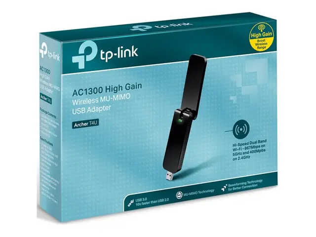 TP-Link Archer T4U - Nettverksadapter USB 3.0 Wi-Fi 5