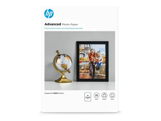 HP Advanced Glossy Photo Paper - Blank A4 (210 x 297 mm) 250 g/m² ...