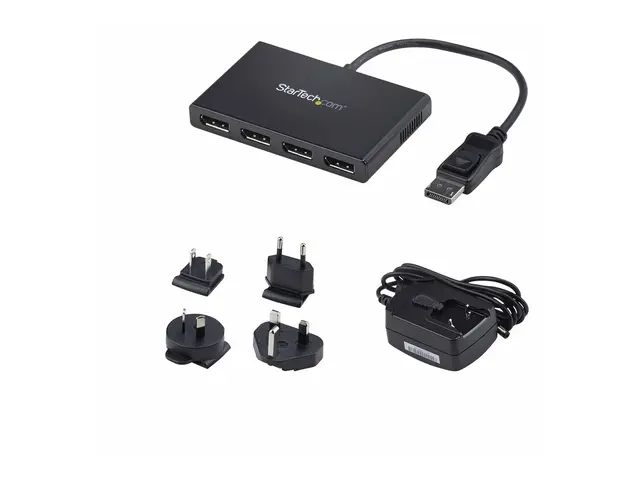 StarTech.com 4-Port Multi Monitor Adapter, DisplayPort 1.2 MST Hub...
