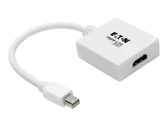 Eaton Tripp Lite Series 6in Mini DisplayPort to HDMI Adpater Converter mDP to HDMI M/F 6&quot; Video adapter - Mini DisplayPort hann til HDMI hunn - 15.2 cm - hvit