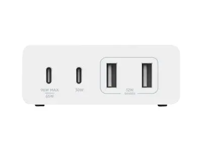 Belkin BoostCharge GaN - Strømadapter 108 watt 4 utgangskontakter ...