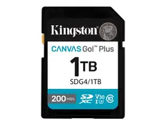 Kingston Canvas Go! Plus - Flashminnekort 1 TB - Video Class V30 / UHS-I U3 / Class10 - SDXC UHS-I