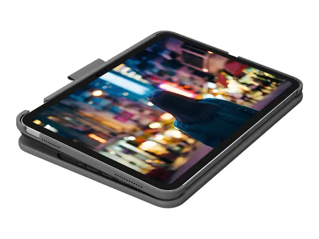 Logitech Slim Folio - Tastatur og folioveske trådløs Bluetooth LE ...