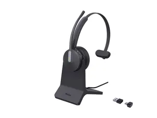 Yealink BH70 Mono - Hodesett - on-ear Bluetooth - tr&#229;dl&#248;s - USB-A via Bluetooth-adapter, USB-C via Bluetooth-adapter - Certified for Microsoft Teams