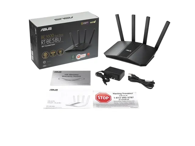 ASUS RT-BE58U - Trådløs ruter 4-portssvitsj 1GbE, 2.5GbE, Wi-Fi 7 ...