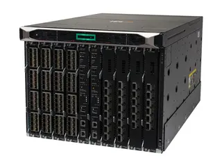 HPE Aruba 8400 8-slot Chassis - Switch - 32 x 10 Gigabit Ethernet + 6 x 40 Gigabit / 100 Gigabit QSFP28 rackmonterbar - med 2x 8400X FabricModules, 1x Management Module, 1x 32-port 10G Module, 1x 6-port 40/100G Module