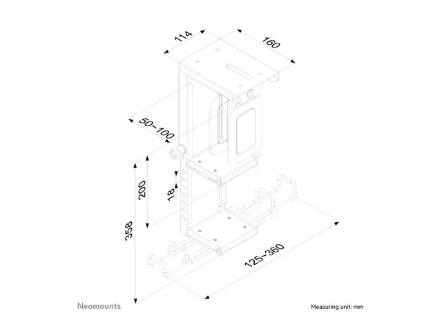 Neomounts CPU-D075 - Monteringssett (CPU-montering) fast låsbar sv...
