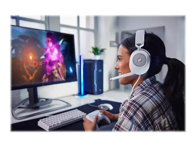 CORSAIR Gaming HS65 SURROUND - Hodesett full størrelse kablet 3,5 ...