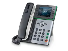 HP Poly Edge E320 - VoIP-telefon - med Bluetooth-grensesnitt treveis anropskapasitet - SIP - midnattsblå, hvit