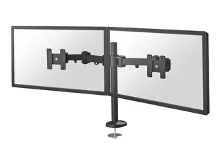 Neomounts FPMA-D960DG - Monteringssett - full bevegelse for 2 LCD-skjermer - svart - skjermstørrelse: 10"-27" - malje, skrivebordsmonterbar