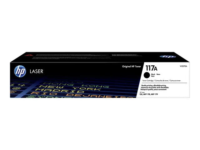 HP 117A - Svart - original - tonerpatron (W2070A) - for Color Lase...