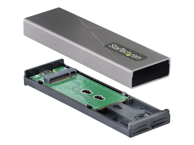 StarTech.com USB-C 10Gbps to M.2 NVMe or SATA SSD Enclosure, Tool-...