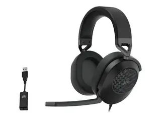 CORSAIR Gaming HS65 SURROUND - Hodesett - full størrelse kablet - 3,5 mm jakk - karbon