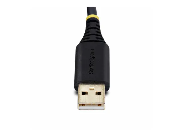 StarTech.com 6.6ft (2m) USB to Serial Adapter Cable, COM Retention...
