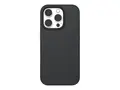 ZAGG Manhattan Snap - Baksidedeksel for mobiltelefon MagSafe-samsvar - silikon, grafen - svart - for Apple iPhone 16 Pro