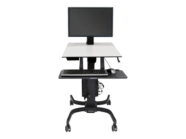 Ergotron WorkFit-C Single HD - Sitte/stående arbeidsstasjon mobil ...