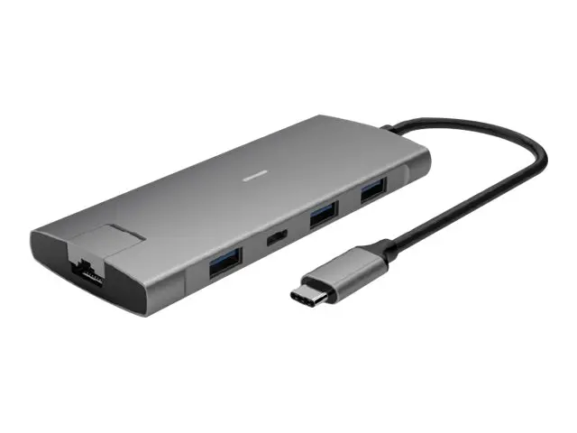 Elivi PRO 9 in 1 - dokkingstasjon USB-C 2 x HDMI 1GbE