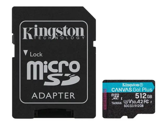 Kingston Canvas Go! Plus - Flashminnekort (microSDXC til SD-adapte...