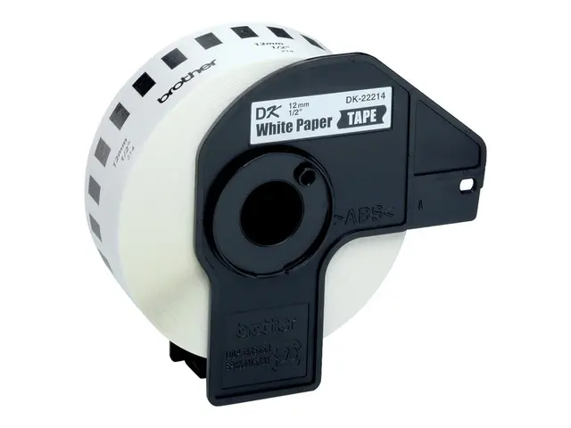 Brother DK-22214 - Hvit Rull (1,2 cm x 30,5 m) termisk papir for Q...